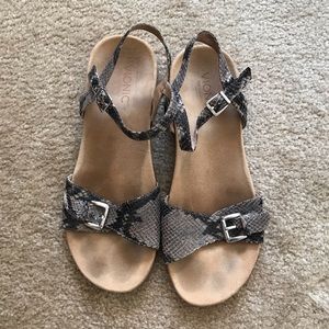 Vionic Snakeskin Sandals